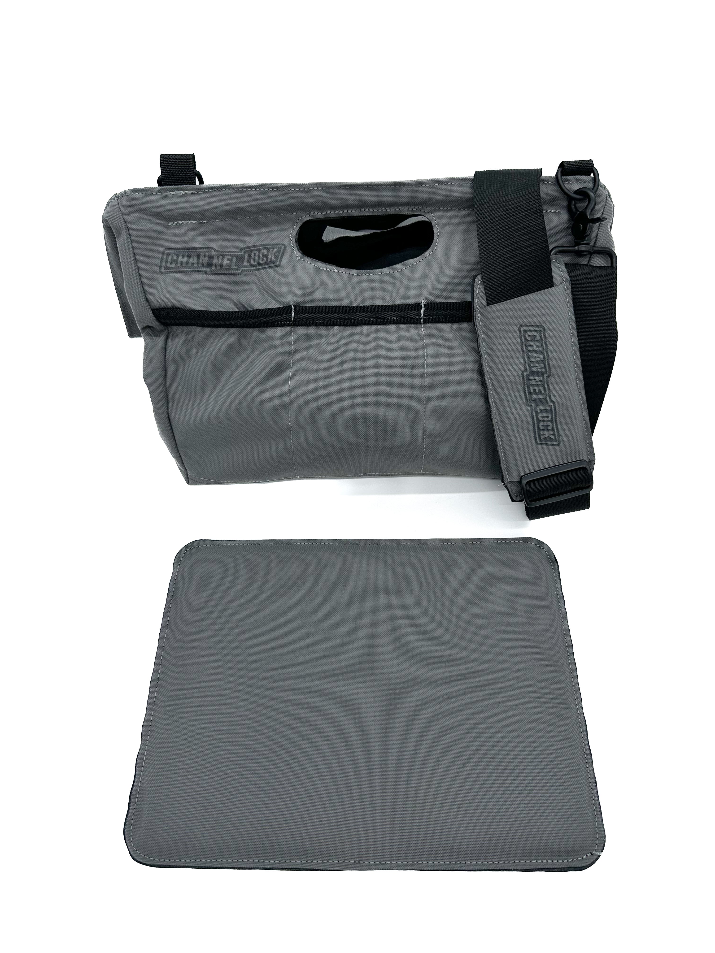 Channellock MTR2G Pro 2-Pouch Tool Roll System Grey Fused Cordura w/ BKL- USA Tool Depot