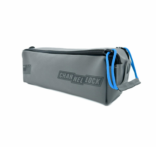 Channellock ZPS2G Premium Double Zip Pouch, Grey Fused Cordura, Double zip