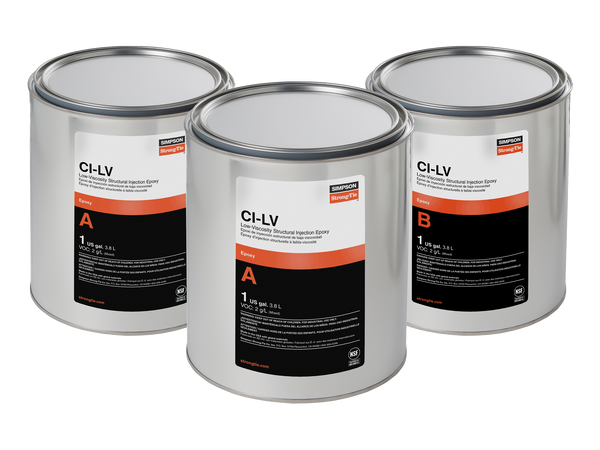 Simpson CILV3KT CI-LV Low-Viscosity Structural Injection Epoxy (3-gal. Kit)