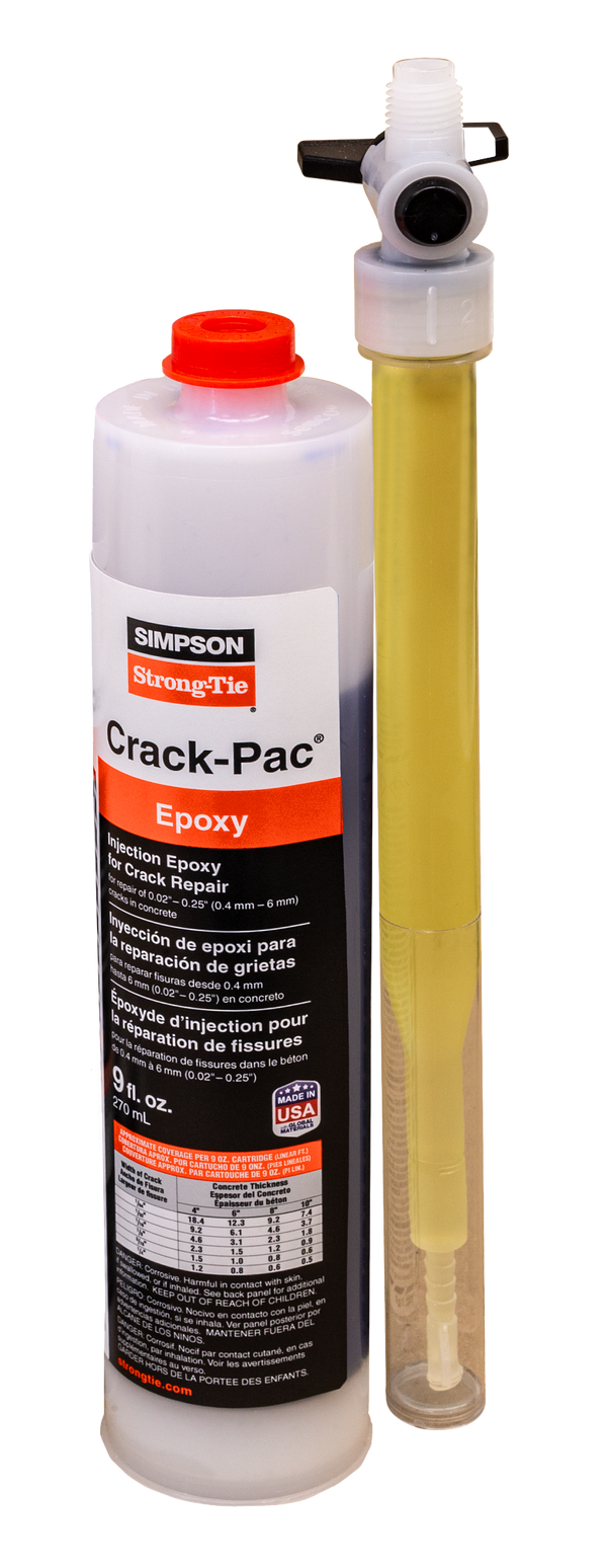 Simpson ETIPAC2G10 Crack-Pac 9-oz. Single-Cartridge Injection Epoxy