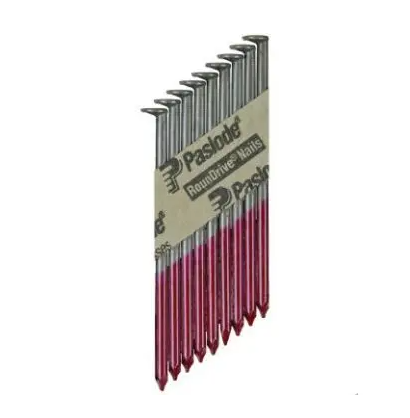 Paslode 097973 3 in. x .120 Brite 30 Degree Clipped Head Ring Shank Framing Nails (2500/Box)