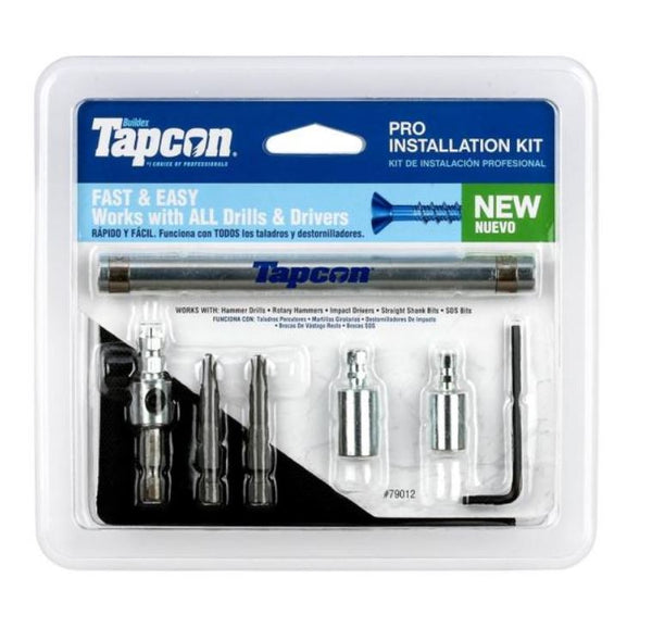 Tapcon 79013 Pro Installation Tool Kit with Star Bit for Concrete Anchors