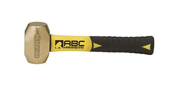 ABC Hammer ABC2BFS 2 lb. Brass Hammer with 8 in. Fiberglass Handle