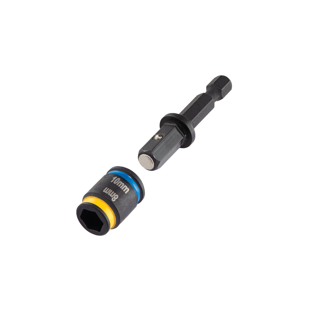 Malco MSHXLCM2 Reversible 8mm & 10mm Hex Nut Driver - 6" Cleanable Magnetic Shaft