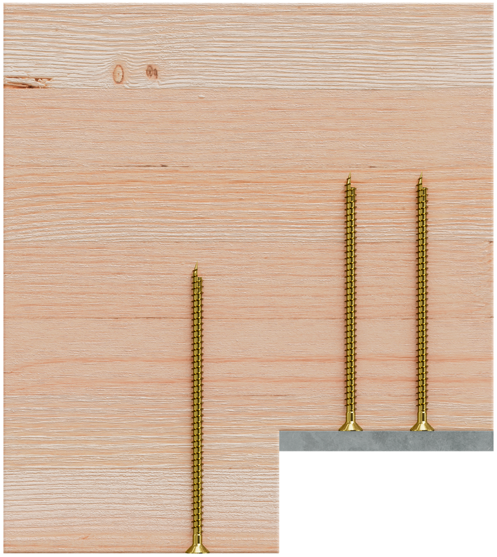 Simpson SDCF22700-R50 Strong-Drive SDCF TIMBER-CF Screw — 0.315 in. x 7 in. T40, Yellow Zinc 50-Qty