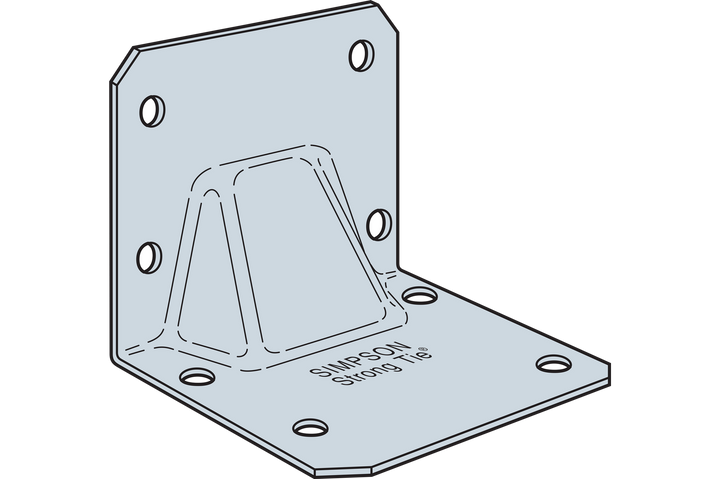 Simpson S/HGAM10KT S/HGAM Hurricane Gusset Angle for Masonry with Screws 10-Qty