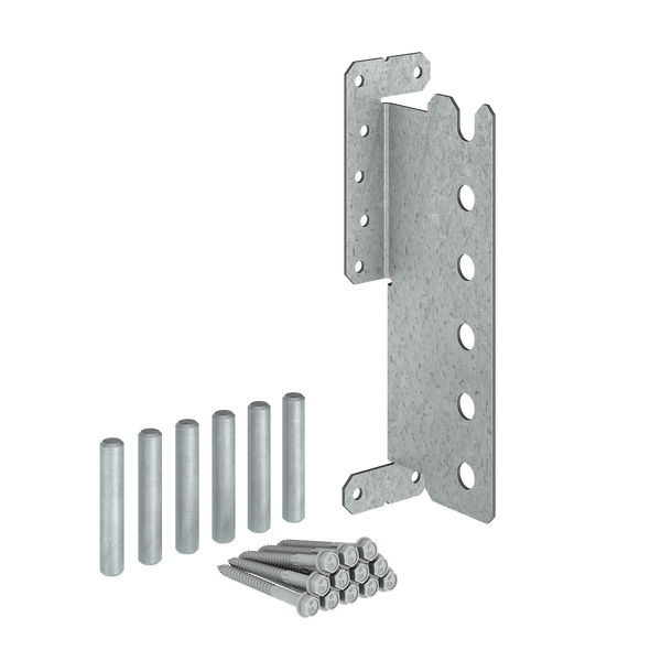 Simpson CJT6ZS CJTZ 12-Gauge ZMAX Galvanized Concealed Joist Tie with 6 Short Pins