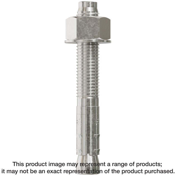 Simpson STB2-755126SS Strong-Bolt 2 — 3/4 in. x 5-1/2 in. Type 316 Stainless-Steel Wedge Anchor 10-Qty