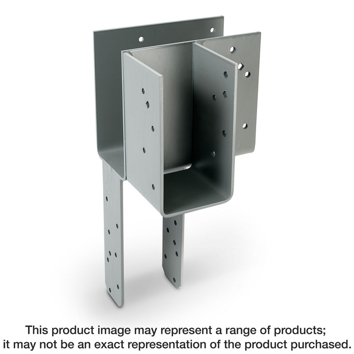 Simpson ECCLRQ464SDS ECCLRQ L-Shape End Column Cap for 4x Beams, 6x Post w/ SDS Screws, Skewed Right