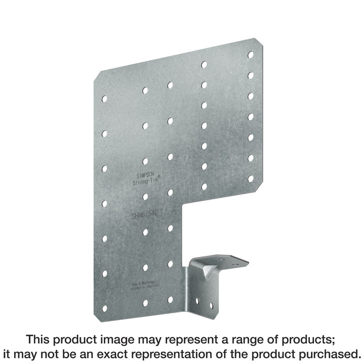 Simpson SHH6/54-KT24 SHH 7-3/16 in. x 5-5/8 in. 54-mil Galvanized Steel Header Hanger 24-Qty