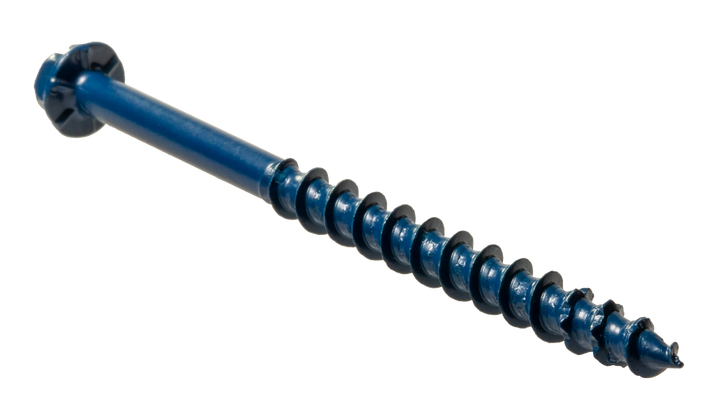 Simpson TNT18234H Titen Turbo — 3/16 in. x 2-3/4 in. Hex-Head Concrete and Masonry Screw, Blue 100-Qty