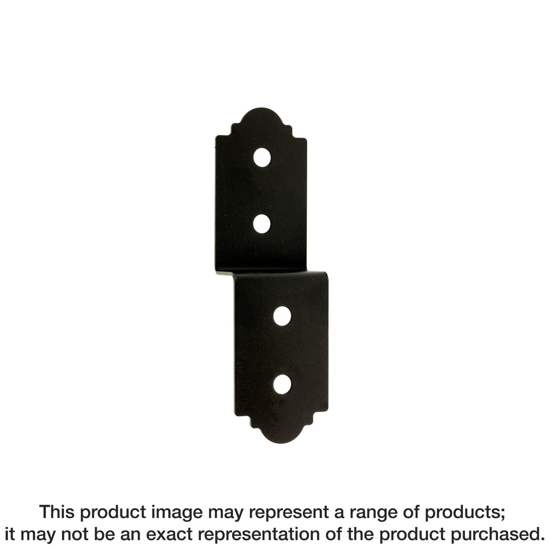 Simpson APDJT1.75-4 Outdoor Accents Mission Collection 3 in. ZMAX, Black Powder-Coated Deck Joist Tie for 1-3/4 in. Wood