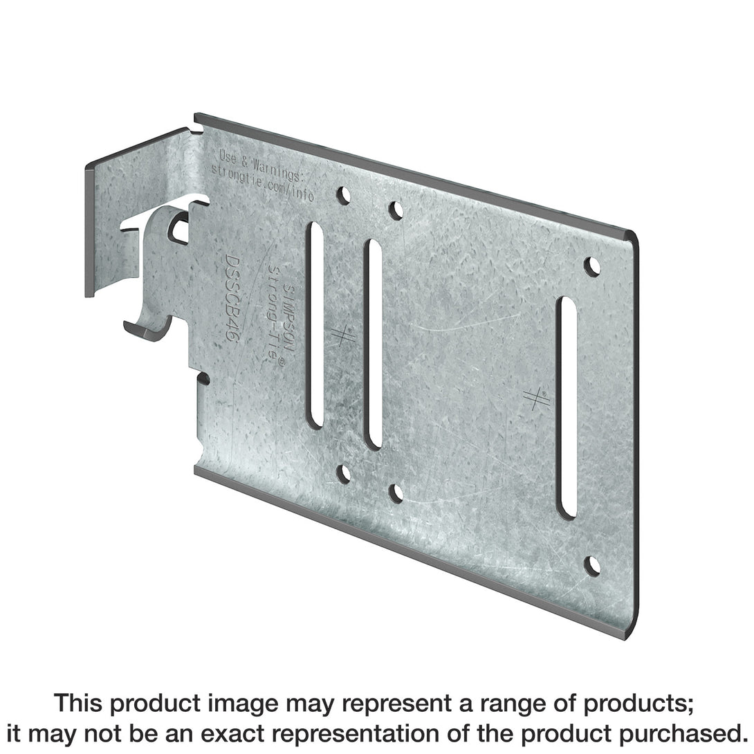 Simpson DSSCB43.5-KT25 DSSCB 4 in. x 3-1/2 in. Bypass Framing Drift Strut Connector w/ Screws 25-Qty