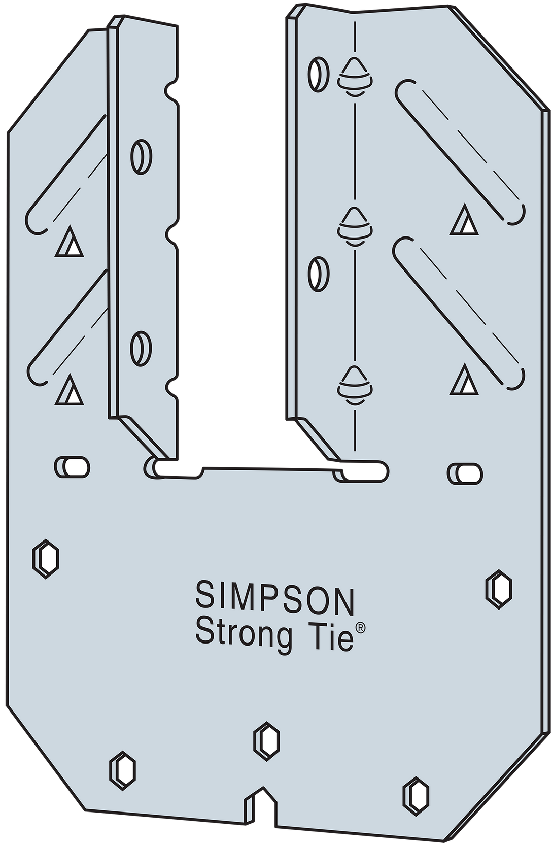 Simpson HM9KT HM9 18-Gauge Galvanized Hurricane Tie with Screws 20-Qty