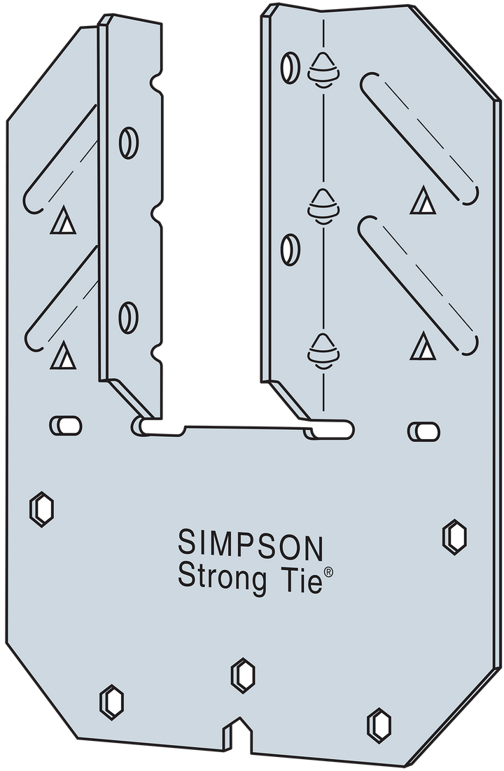 Simpson HM9KT HM9 18-Gauge Galvanized Hurricane Tie with Screws 20-Qty