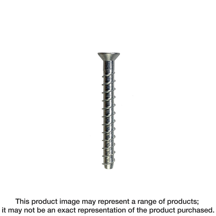 Simpson THD37212CS Titen HD 3/8 in. x 2-1/2 in. Zinc-Plated Countersunk Head Heavy-Duty Screw Anchor 50-Qty