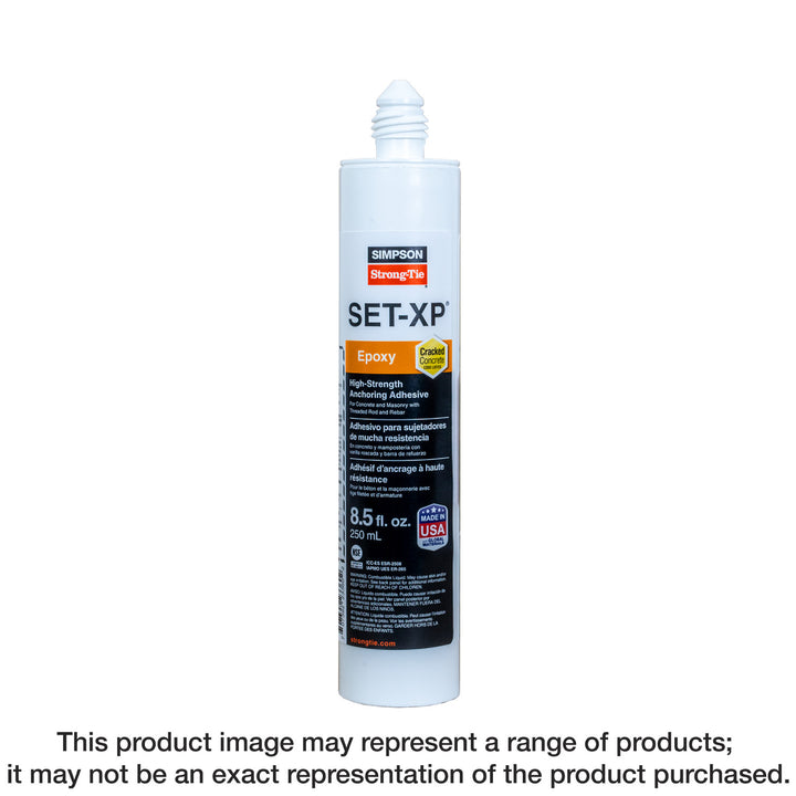 Simpson SET-XP10 SET-XP 8.5-oz. High-Strength Epoxy Adhesive Cartridge w/ 1 Nozzle and Extension