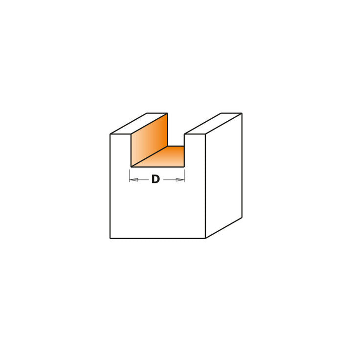 CMT Orange Tools 801.817.11 MORTISING BIT D=1-1/4”x1/2” S=1/2”