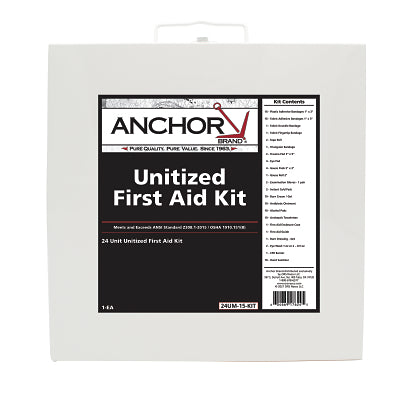 Anchor Brand 850U24-15-6M 24 Person First Aid Kit, ANSI, Unitized, Steel Case