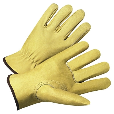 Anchor Brand 70360M Premium Grain Pigskin Driver Gloves, Medium, Unlined, Beige