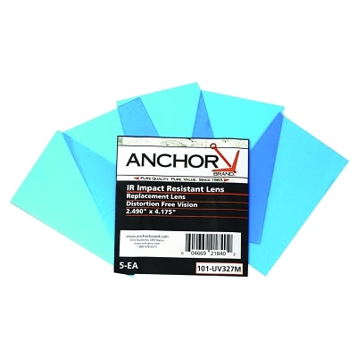 Anchor Brand UV327M MILLER REPLACEMENT LENS4-1/2" X 4-1/4" POLY CLR