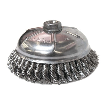 Anchor Brand 94158 Heavy-Duty Knot-Style Cup Brushes, 6 in Dia., 0.023 in Stainless Steel Wire