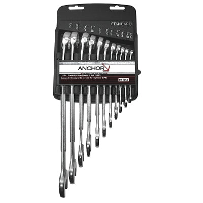 Anchor Brand 4812 Combination Wrench Set  11 Piece  12 Points  SAE