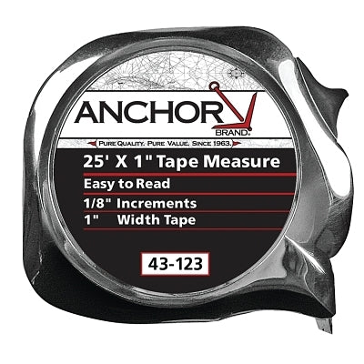 Anchor Brand 43123 1"X25' E-Z READ TAPE MEASURE