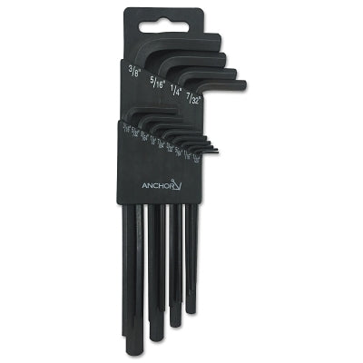Anchor Brand 50013 Hex Key Sets with Holders, 13 per set, SAE