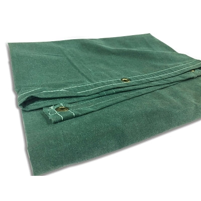 Anchor Brand 92557 Protective Tarp, 12 ft W x 14 ft L, Mildew/Water Resistant, Canvas, Green