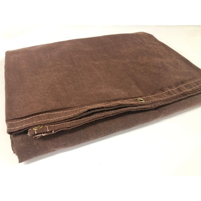 Anchor Brand 92585 Protective Tarp, 12 ft W x 20 ft L, Mildew/Water Resistant, Canvas, Brown
