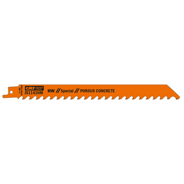 CMT Orange Tools JS1141HM-2 RECIPROCATING CARBIDE BLADES 9”x 3TPI POROUS CONCRETE  (2-PCS.)