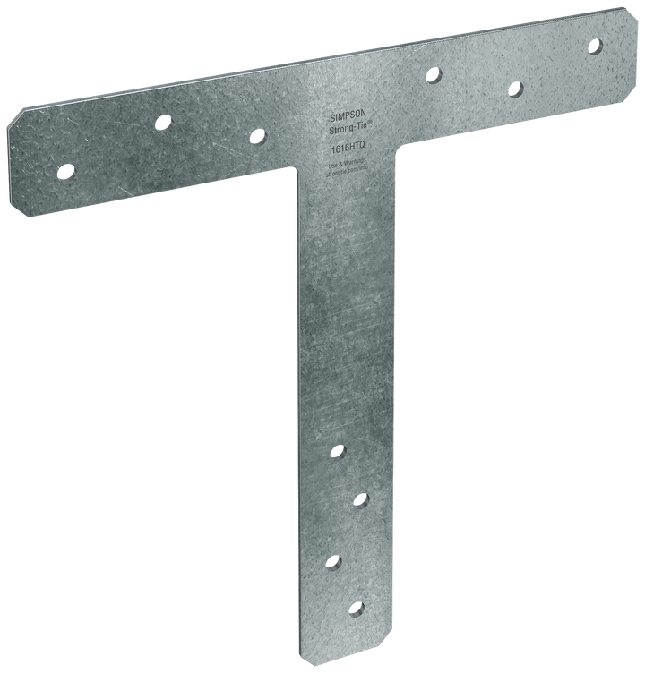 Simpson 1616HTQ HTQ 16 in. x 16 in. 7-Gauge Hot-Dip Galvanized Heavy T Strap