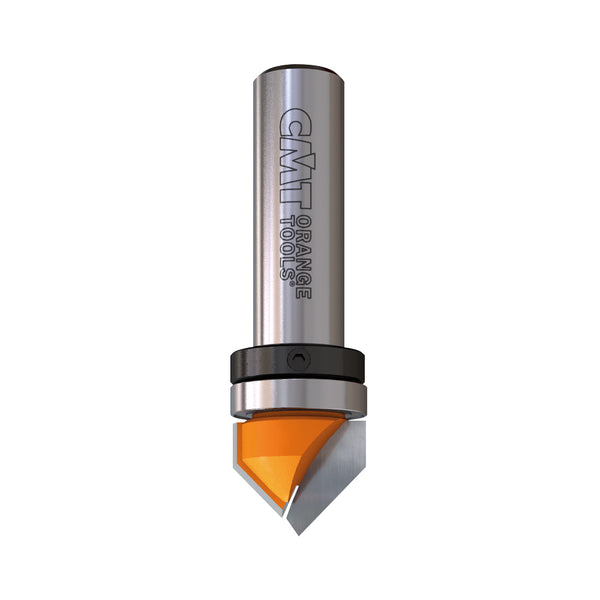 CMT Orange Tools 815.127.11B V-GROOVING BITS 90° WITH BEARING D=1/2”x1/2”   S=1/4”