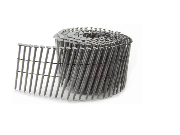 B&C Eagle 238X099HDRC 2-3/8" x .099 Round Head 15° Hot Dip Galvanized Ring Shank Wire Collated Coil Framing Nails (3,000 per box)
