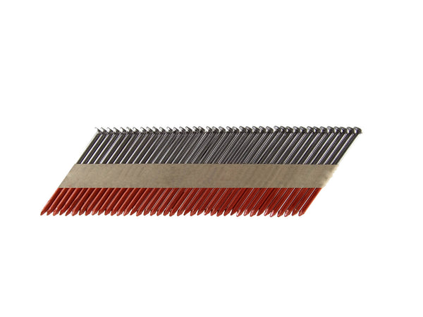 B&C Eagle 238X113/33 2-3/8" x .113 Offset Round Head 33° Bright Smooth Shank Paper Tape Collated Framing Nails (2,500 per box)
