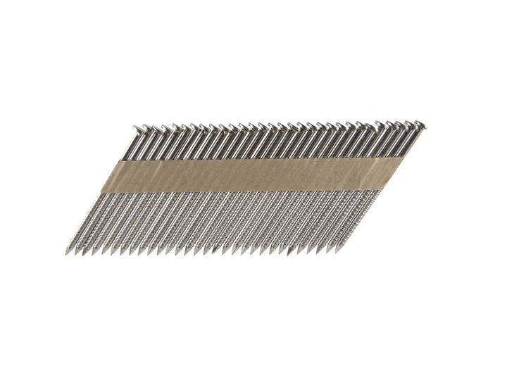 B&C Eagle 238X113RSS/33 2-3/8" x .113 Offset Round Head 33° S304 Stainless Steel Ring Shank Paper Tape Collated Framing Nails 1,000 per box