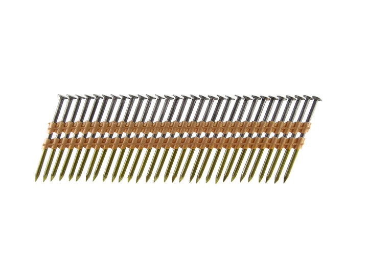 B&C Eagle 314X131/22B 3-1/4" x .131 Round Head 22° Bright Smooth Shank Plastic Collated Framing Nails 4,000 per box