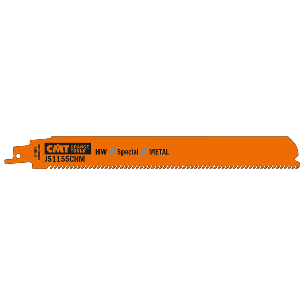 CMT Orange Tools JS1155CHM-3 RECIPROCATING CARBIDE BLADES 9”x 8TPI for METAL  (3-PCS.)