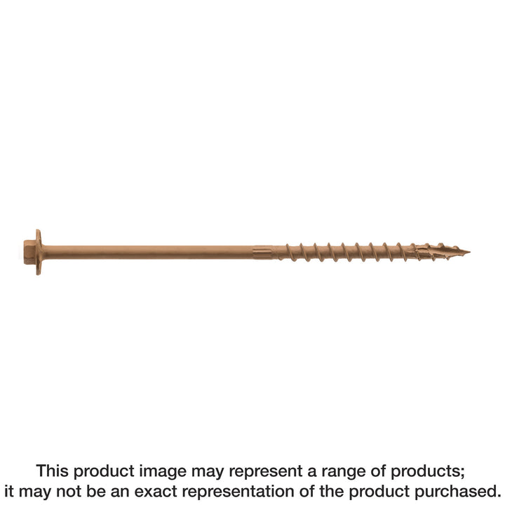 Simpson SDWH19600SS-R10 Strong-Drive SDWH TIMBER-HEX SS Screw — 0.185 in. x 6 in. 5/16 Hex, Type 316 10-Qty