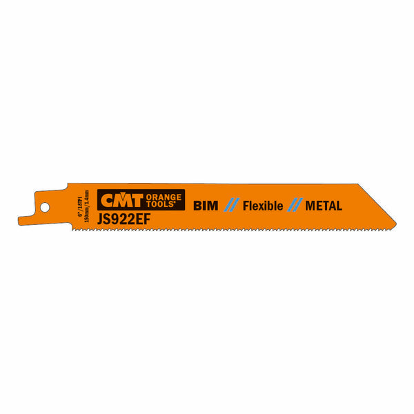 CMT Orange Tools JS922EF-20 RECIPROCATING SAW BLADES for METAL (BIM) 6”x 18TPI (20-PCS.)