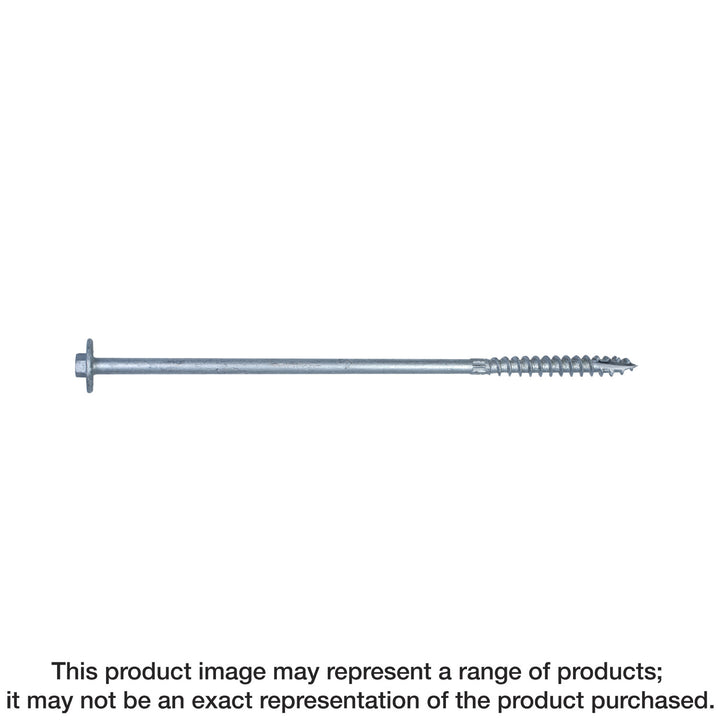 Simpson SDWH271000GR30 Strong-Drive SDWH TIMBER-HEX HDG Screw — 0.276 in. x 10 in. 3/8 Hex 30-Qty