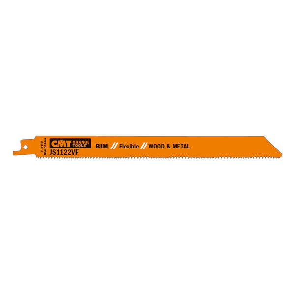 CMT Orange Tools JS1122VF-5 RECIPROCATING SAW BLADES for WOOD&METAL (BIM) 9” x 10-14TPI  (5-PCS.)