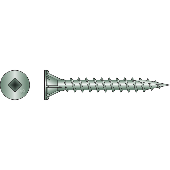 Simpson CB3BLG114S CB3BLG Fiber-Cement Board Screw Collated — #10 x 1-1/4 in. #3 SQU 1500-Qty