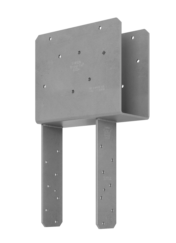 Simpson ECCQ46SDS2.5 ECCQ End Column Cap for 4x Beam, 6x Post, with Strong-Drive SDS Screws