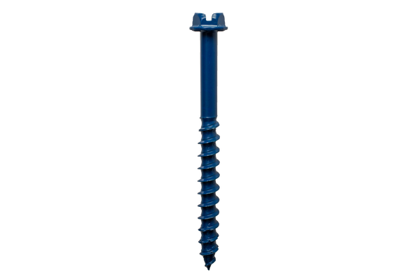 Simpson TNT25114HC75 Titen Turbo — 1/4 in. x 1-1/4 in. Hex-Head Concrete and Masonry Screw, Blue 75-Qty