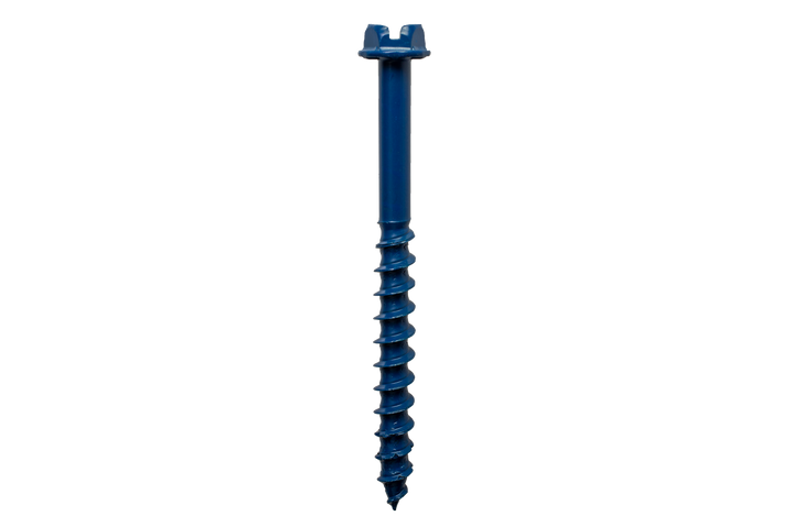 Simpson TNT25400HC25 Titen Turbo — 1/4 in. x 4 in. Hex-Head Concrete and Masonry Screw, Blue 25-Qty