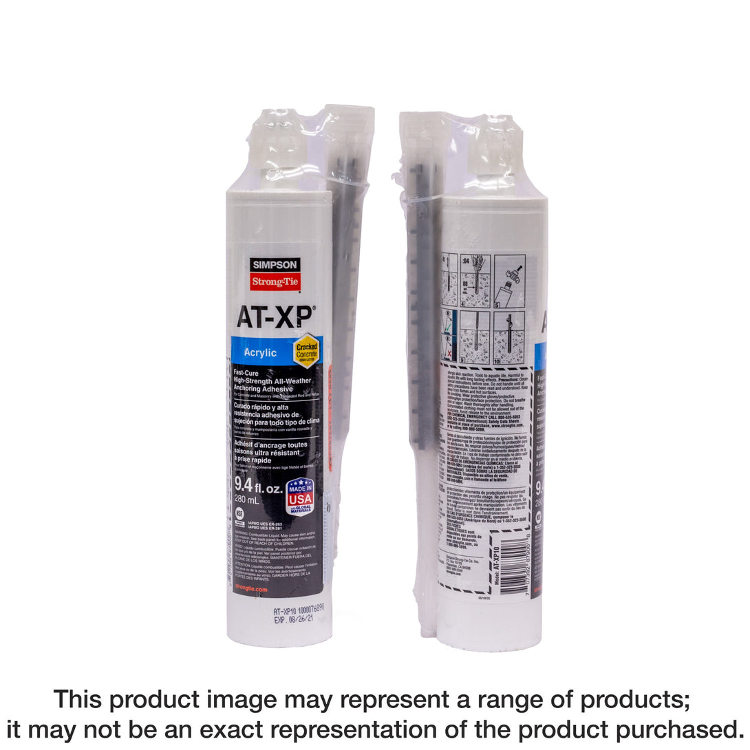 Simpson AT-XP10 AT-XP 9.4-oz. High-Strength Acrylic Anchoring Adhesive Cartridge w/ Nozzle