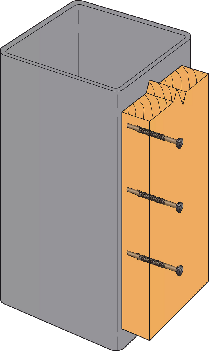 Simpson TFP1475S Strong-Drive TF WOOD-TO-STEEL Screw Collated — #14 x 3 in. T30 Black Phos. 750-Qty