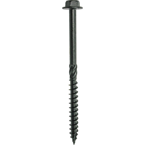 GRSSHW1441225-GRIP-RITE 1/4 X 4-1/2" PRIMEGUARD PLUS COATED HEX WASHER HEAD TYPE 17 POINT STRUCTURAL SCREW 25PC